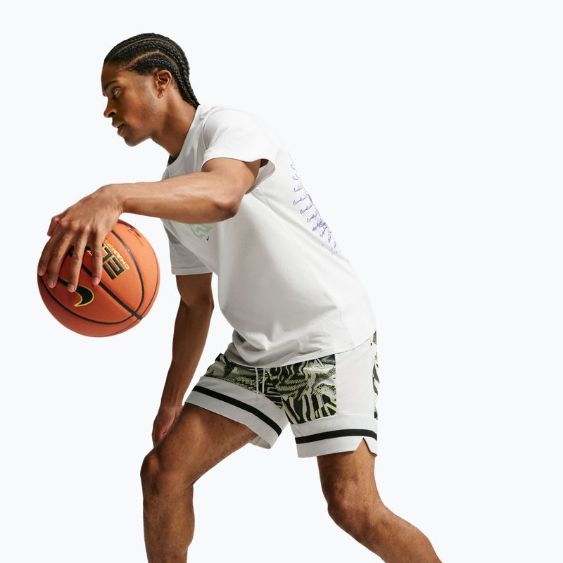 Pantaloni scurți de baschet pentru bărbați Nike Giannis volt/off white/off white 6