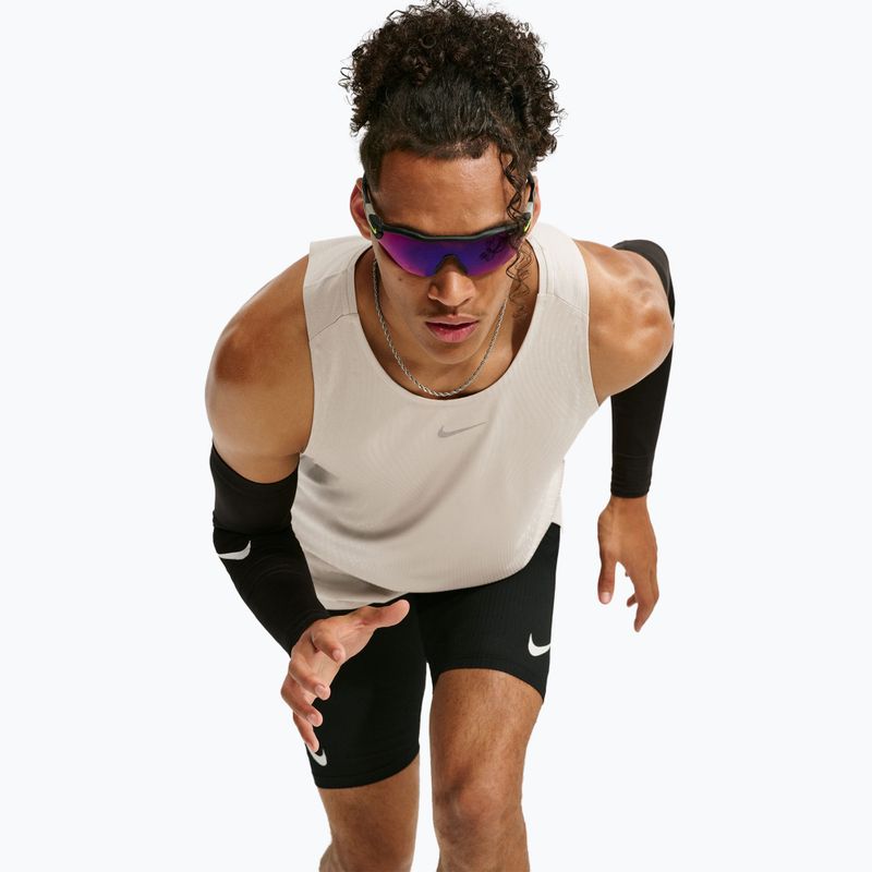 Tricou de alergare pentru bărbați Nike Stride cream Ii/sail 5