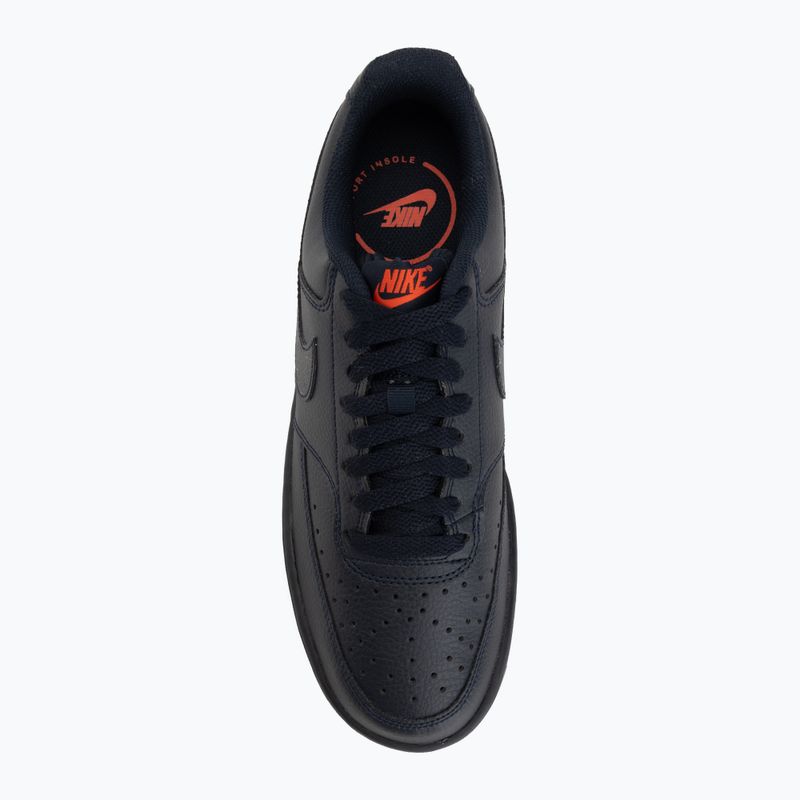 Încălțăminte pentru bărbați Nike Court Vision Low Next Nature dark obsidian/picante red/dark obsidian 5