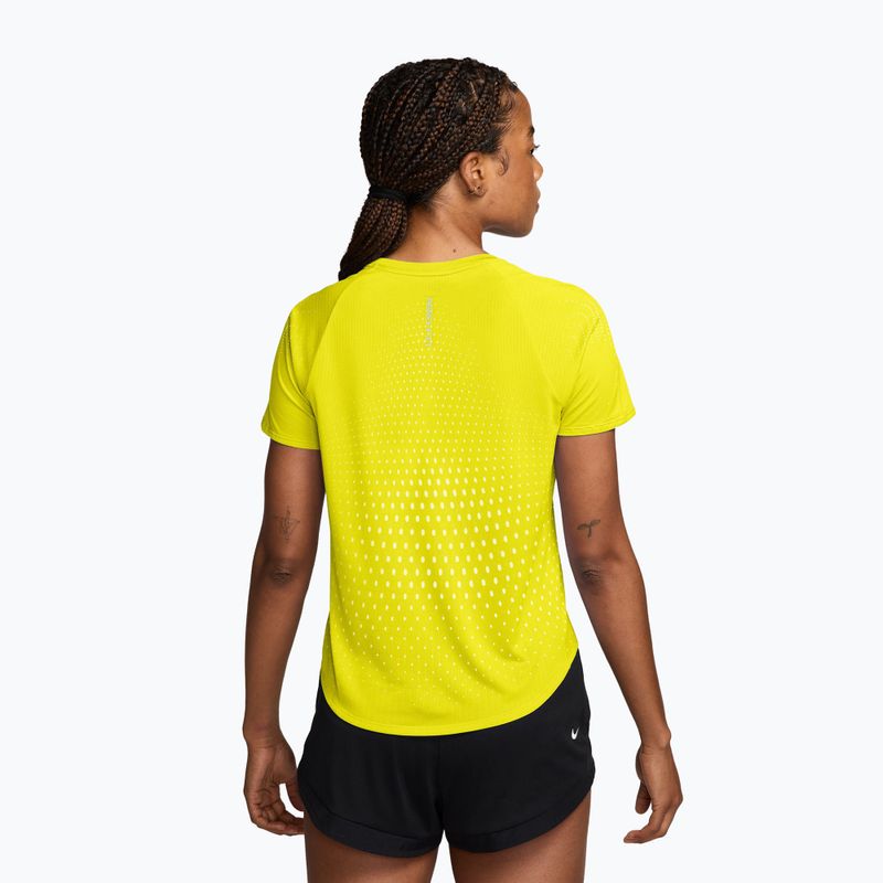 Tricou de alergare pentru femei Nike Swift Aero-FIT lemon venom/white 2