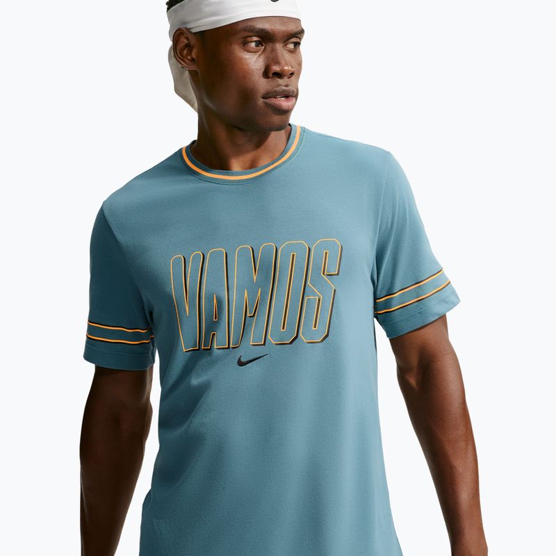 Tricou pentru bărbați Nike Court Dri-FIT Cotton smokey blue 4