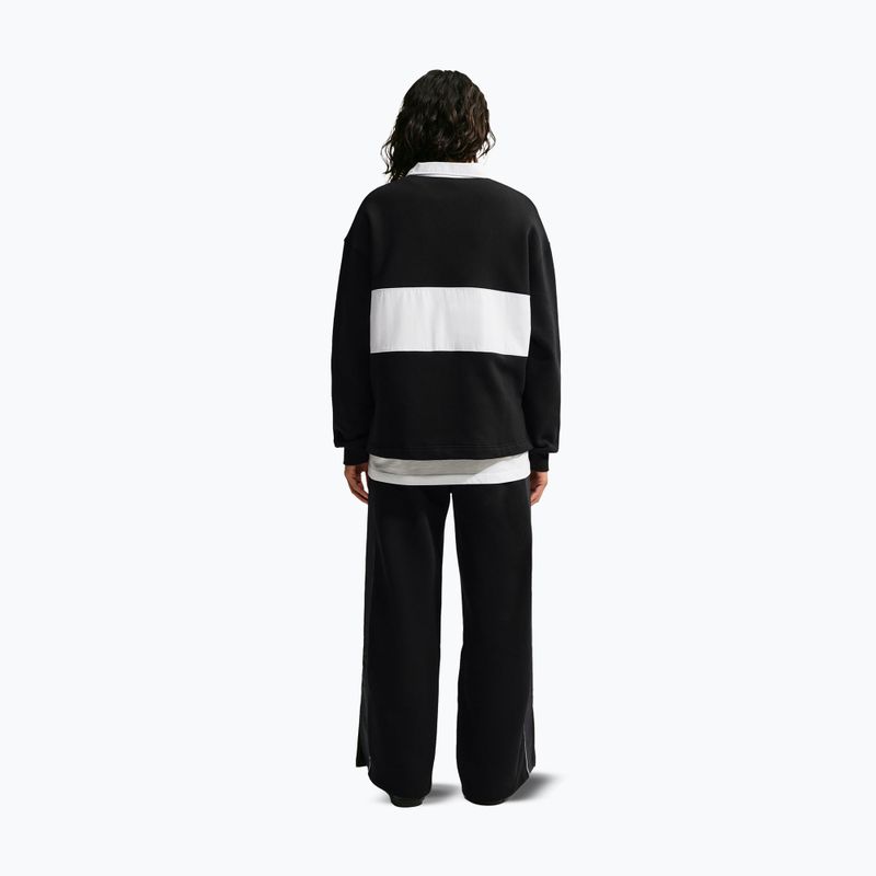 Bluză pentru femei Nike Studio Fleece Medium Weight total black/sail/sail 3