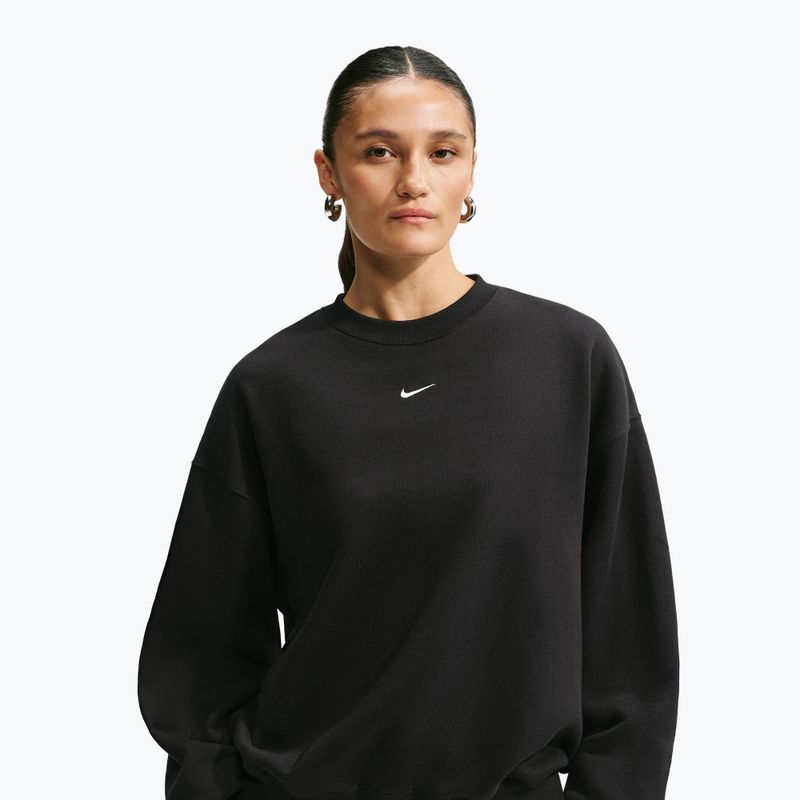 Bluză pentru femei Nike Studio Fleece Medium Weight total black/sail 4