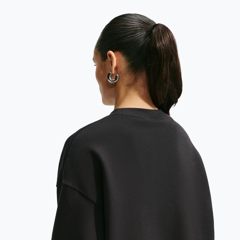 Bluză pentru femei Nike Studio Fleece Medium Weight total black/sail 5