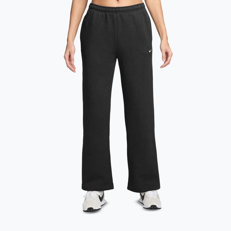 Pantaloni pentru femei Nike Studio Fleece total black/sail