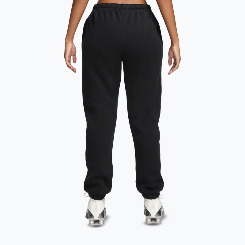 Pantaloni pentru femei Nike Studio Fleece total black/sail 2