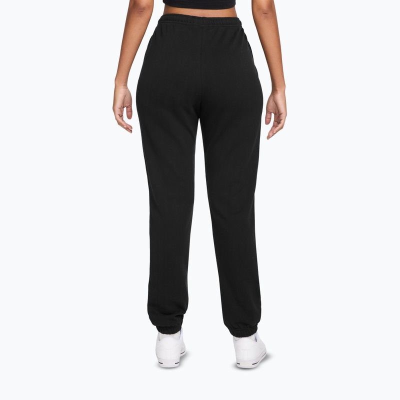 Pantaloni pentru femei Nike Studio Fleece total black/sail 2