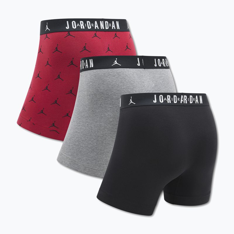 Boxeri pentru bărbați Nike Jordan JHM Flight Cotton Essential 3 perechi gym red 2