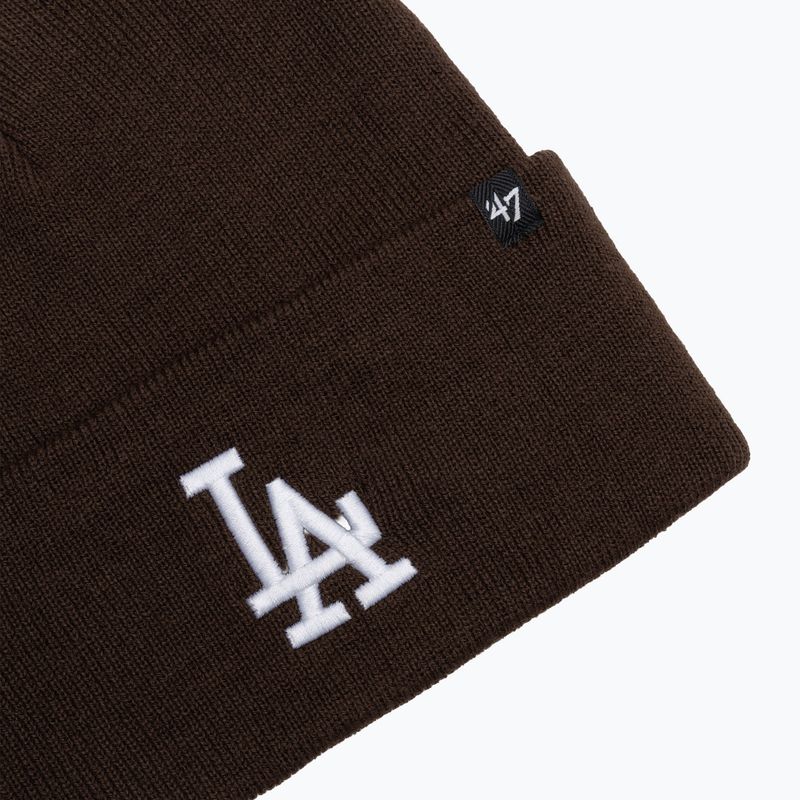 Căciulă de iarnă 47 Brand MLB Los Angeles Dodgers Sox Haymaker brown 3