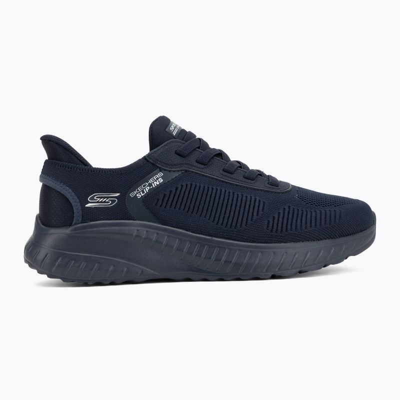 Încălțăminte pentru bărbați SKECHERS Bobs Squad Chaos Solid Step blue 2