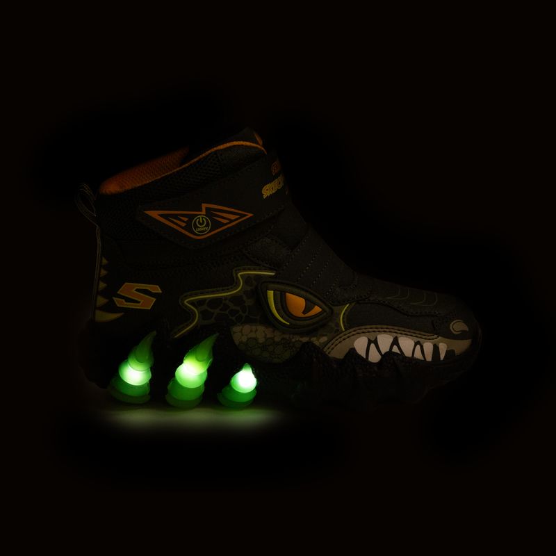 Ghete pentru copii SKECHERS Skech-O-Saurus Lights 2.0 green 8