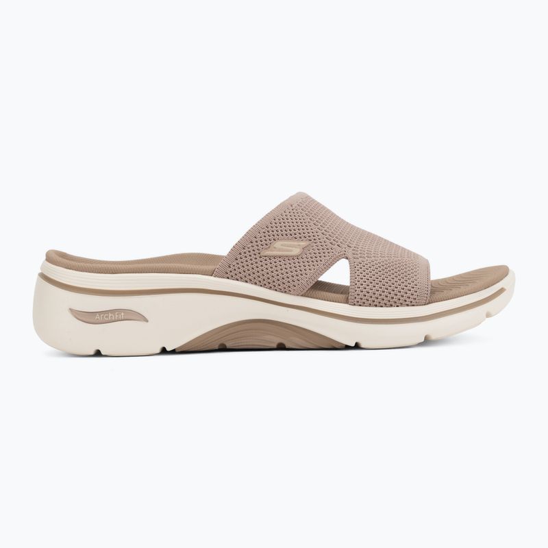 Papuci pentru femei SKECHERS Go Walk Arch Fit 2.0 Dakota brown 2
