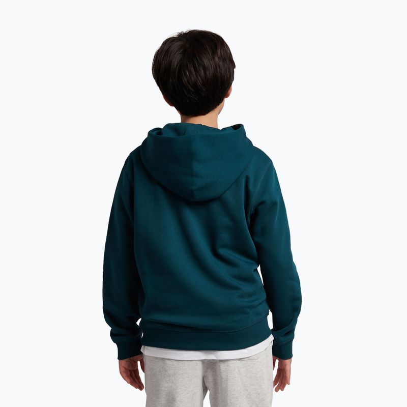 Bluză pentru copii New Balance Brush Back Small Logo Hoodie medusa green 3