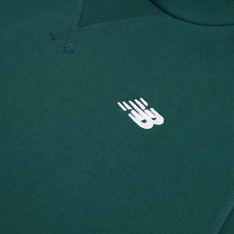 Bluză pentru copii New Balance Brush Back Small Logo Hoodie medusa green 8