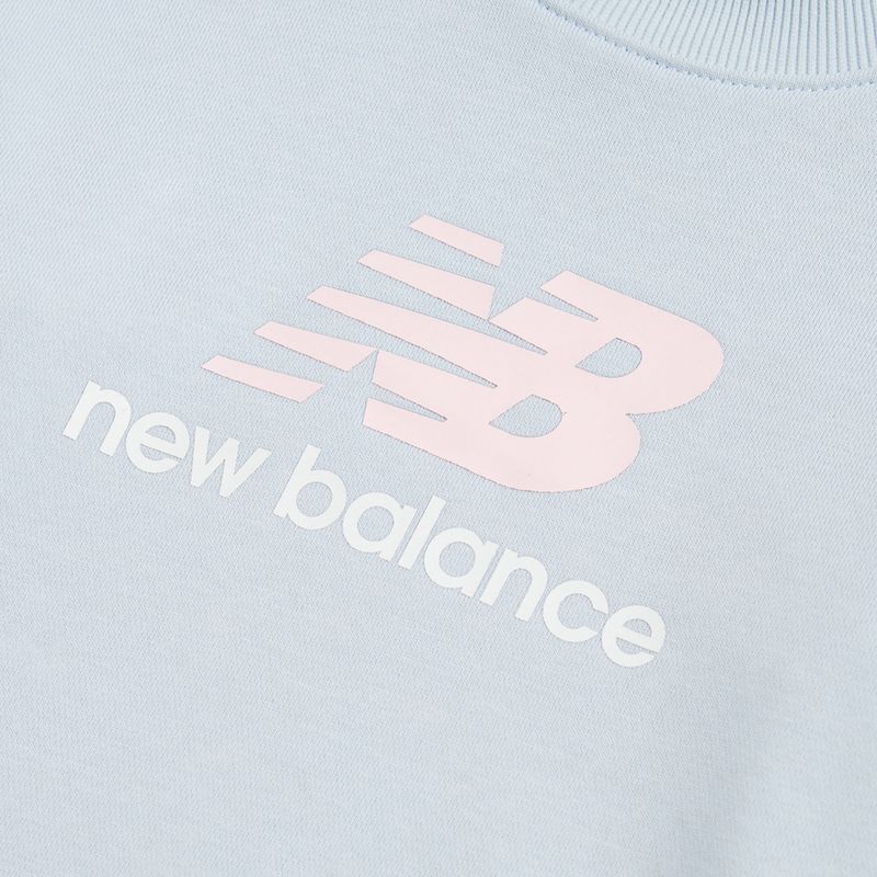 Bluză pentru copii New Balance FT Stacked Logo Crew oxford blue 8