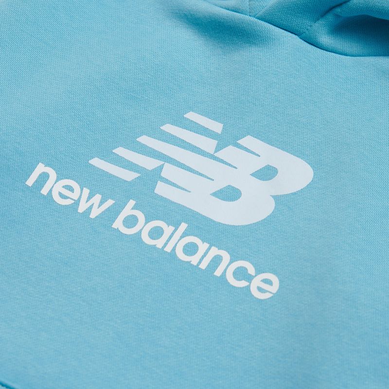 Bluză pentru copii New Balance BB Stacked Logo Hoodie taffy blue 3