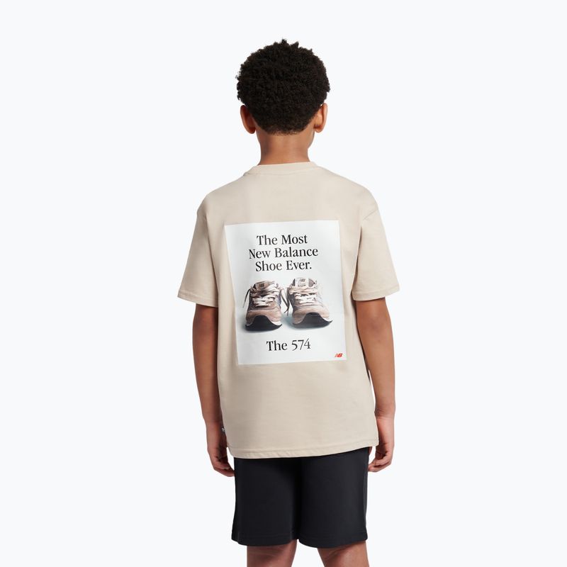 Tricou New Balance 574 Shoe Graphic Tee timberwolf 3