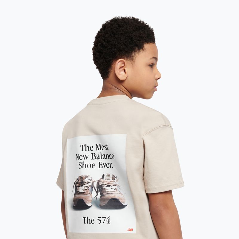 Tricou New Balance 574 Shoe Graphic Tee timberwolf 5