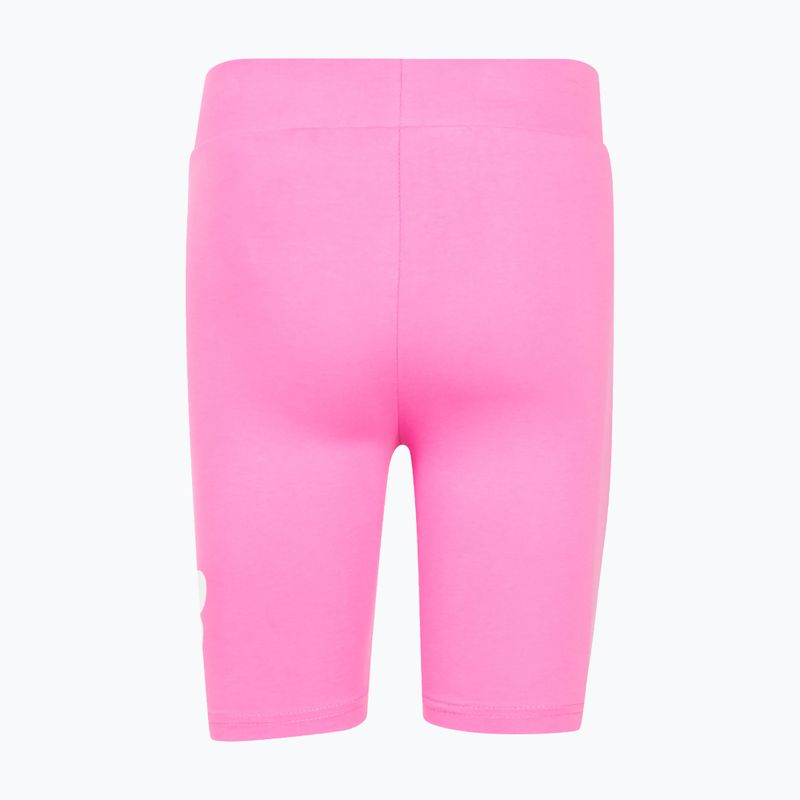 Pantaloni scurți pentru copii New Balance Stacked Logo Cycle pink satin 2