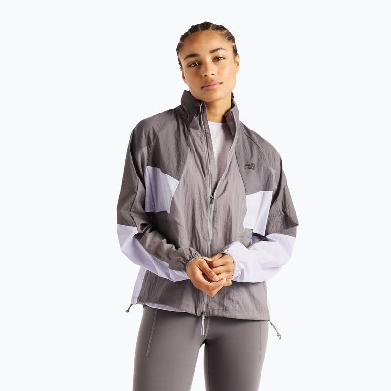 Geacă de alergare pentru femei New Balance Reflective RC Jacket neptune grey
