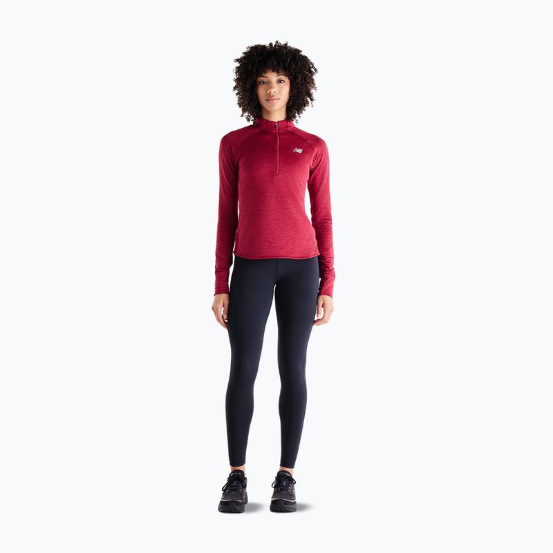 Longsleeve de alergare pentru femei New Balance Athletics Heat Grid 1/2 Zip podium red 2