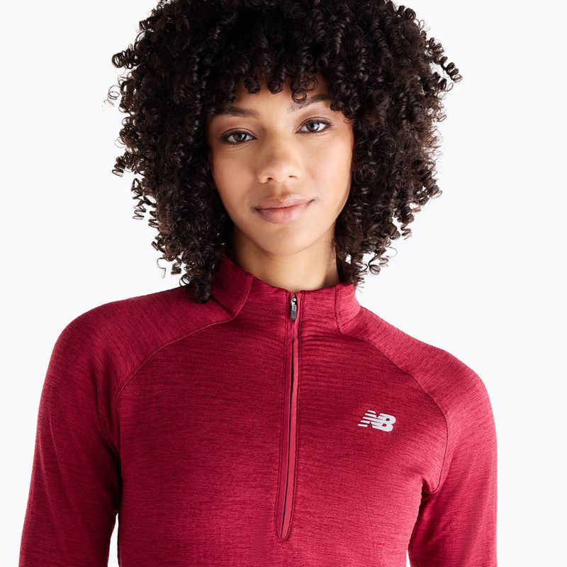 Longsleeve de alergare pentru femei New Balance Athletics Heat Grid 1/2 Zip podium red 4