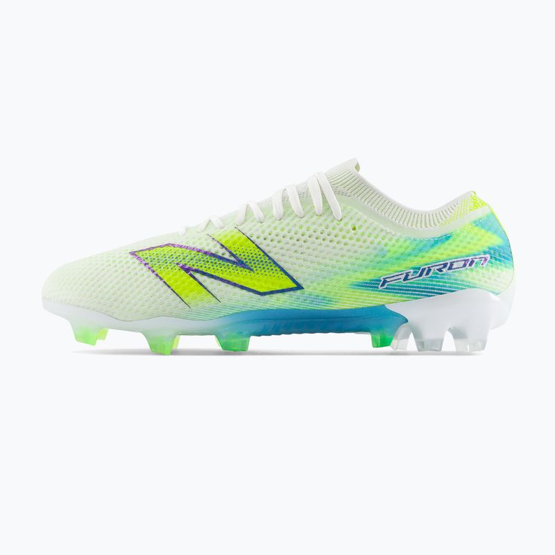 Încățăminte de fotbal New Balance Furon Elite V9 FG white/alkaline green 3