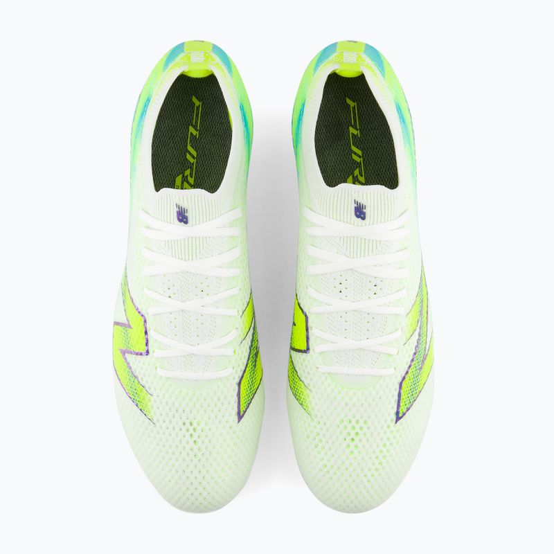Încățăminte de fotbal New Balance Furon Elite V9 FG white/alkaline green 4
