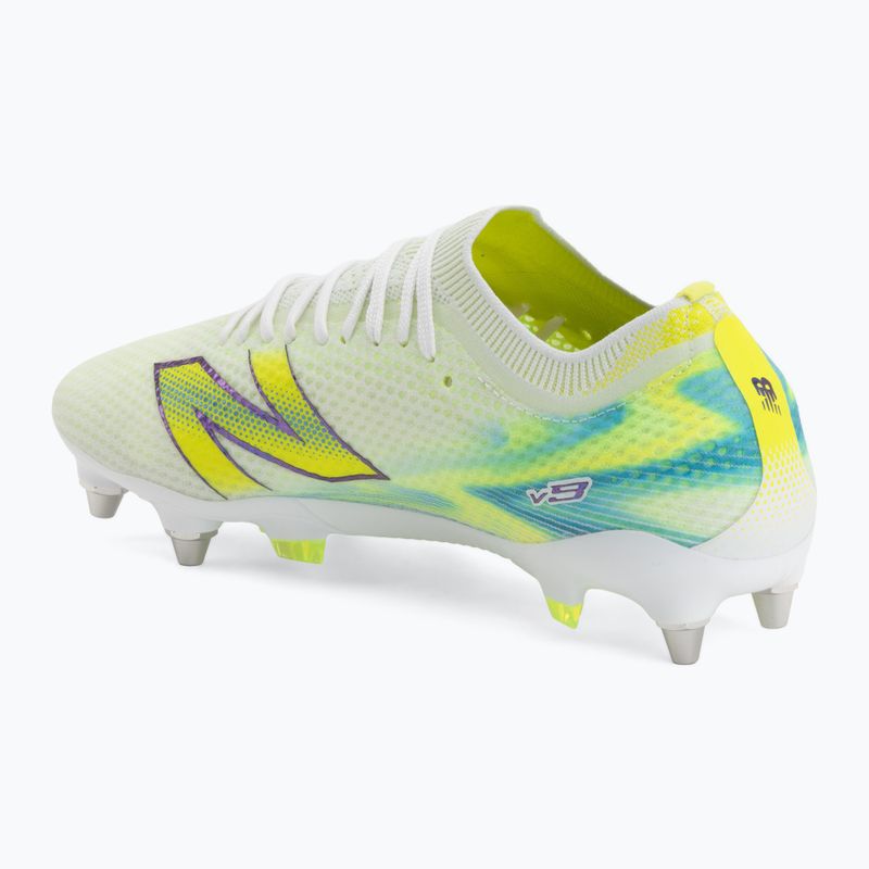 Încățăminte de fotbal New Balance Furon Elite V9 SG white/alkaline green 3