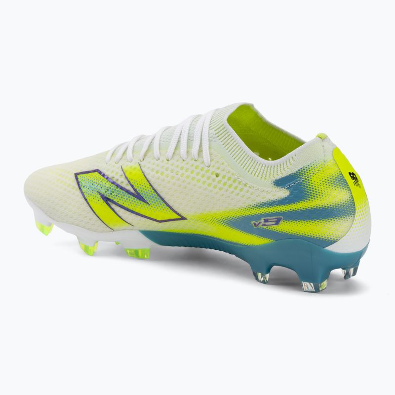 Încățăminte de fotbal New Balance Furon Pro V9 FG white/alkaline green 3