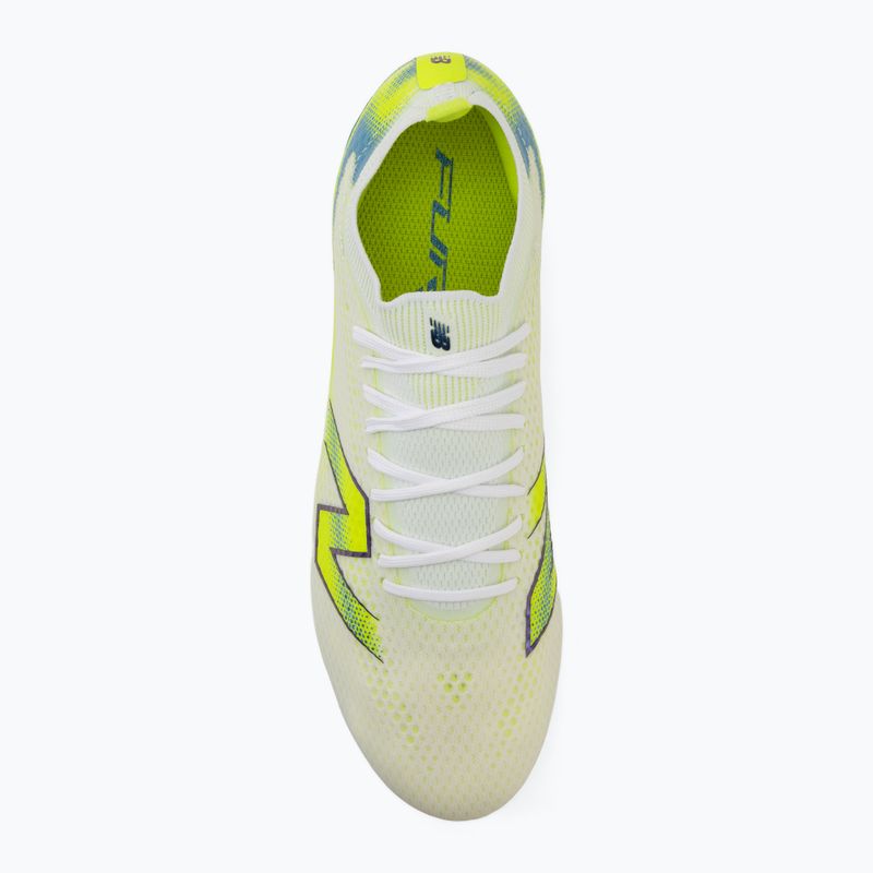 Încățăminte de fotbal New Balance Furon Pro V9 FG white/alkaline green 5
