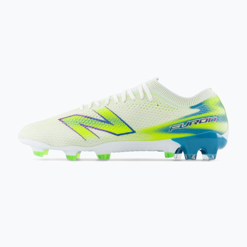 Încățăminte de fotbal New Balance Furon Pro V9 FG white/alkaline green 3