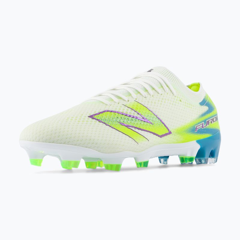 Încățăminte de fotbal New Balance Furon Pro V9 FG white/alkaline green 4