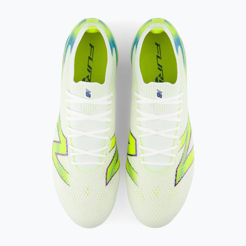 Încățăminte de fotbal New Balance Furon Pro V9 FG white/alkaline green 6