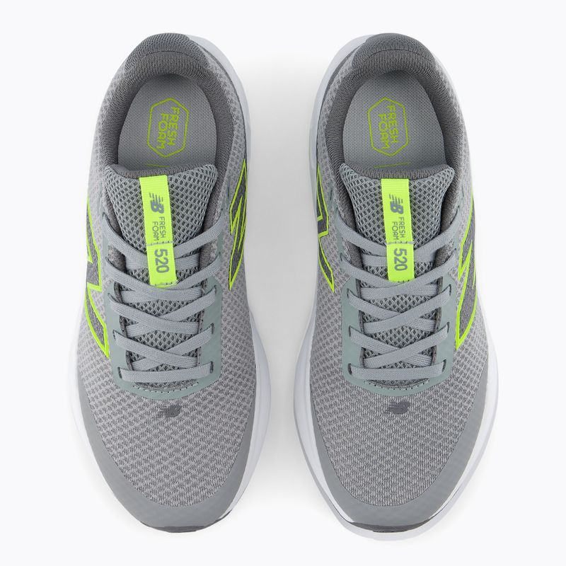 Încălțăminte de alergare pentru copii New Balance 520's Lace V9 grey matter/Ssate grey/alkaline green 7