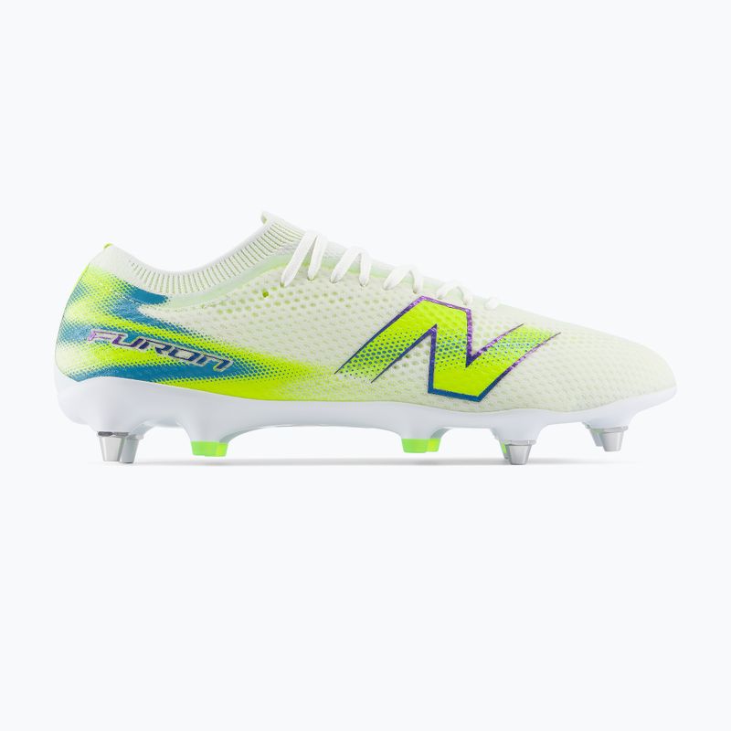 Încățăminte de fotbal New Balance Furon Pro V9 SG white/alkaline green 2