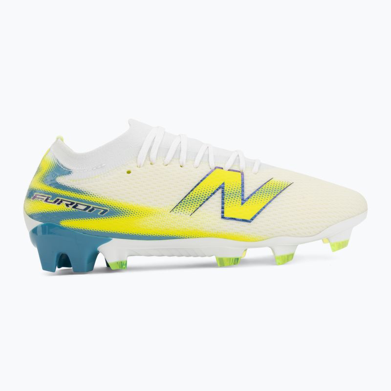 Încățăminte de fotbal New Balance Furon Team V9 FG white/alkaline green 2