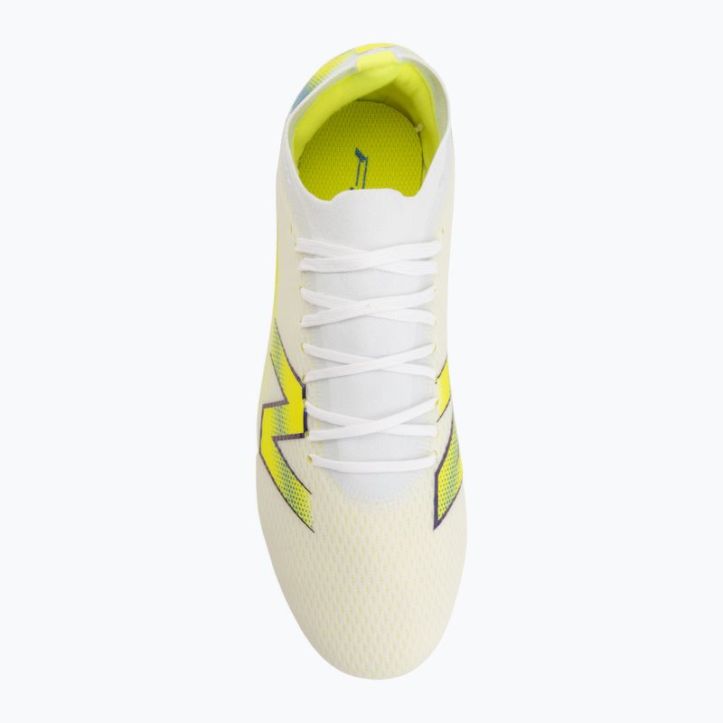 Încățăminte de fotbal New Balance Furon Team V9 FG white/alkaline green 5
