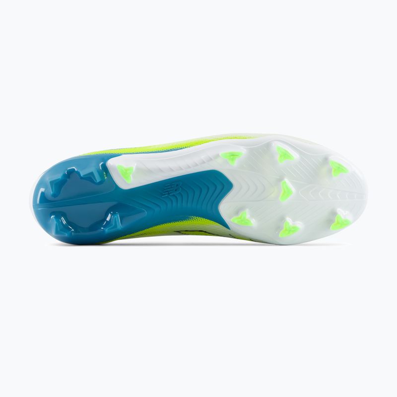 Încățăminte de fotbal New Balance Furon Team V9 FG white/alkaline green 3