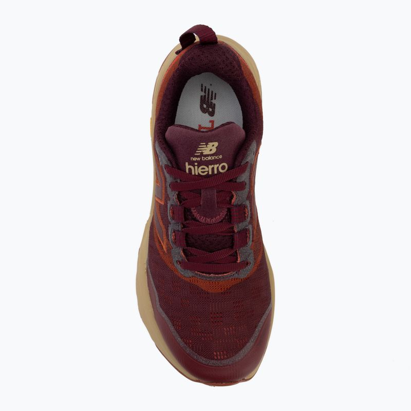 Încălțăminte de alergare pentru bărbați New Balance Fresh Foam X Hierro V9 mulled wine/neo flame 5