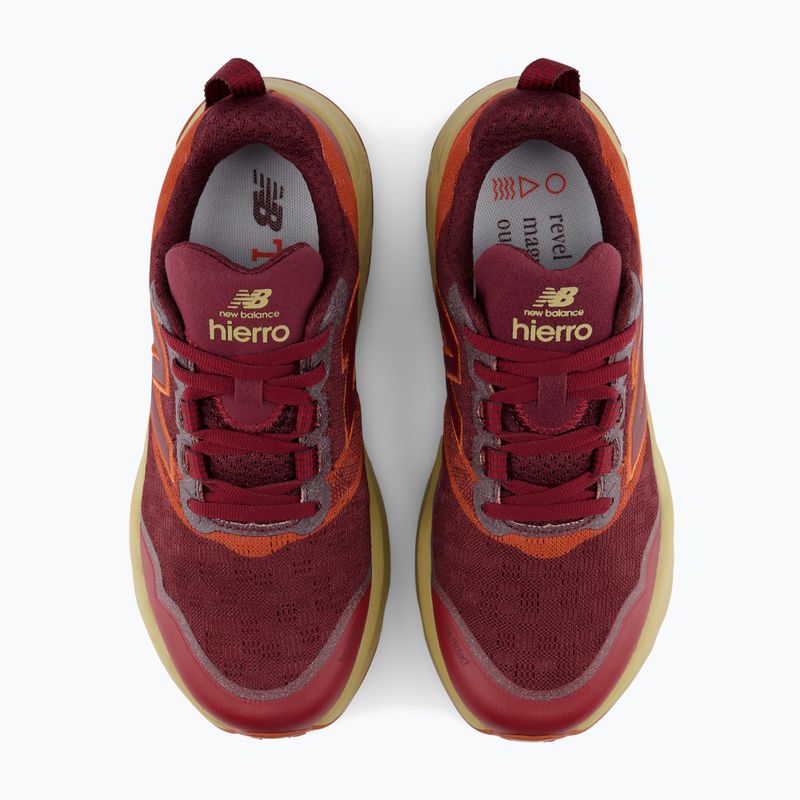 Încălțăminte de alergare pentru bărbați New Balance Fresh Foam X Hierro V9 mulled wine/neo flame 3