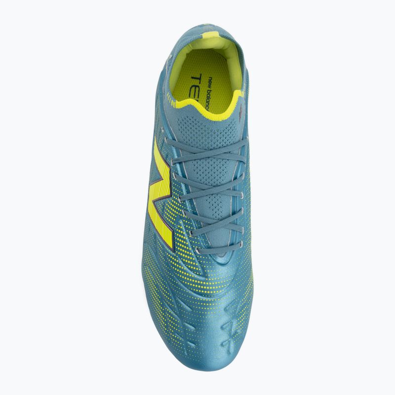 Încățăminte de fotbal New Balance Tekela Elite Low V5 SG metallic blue/alkaline green/team navy 5