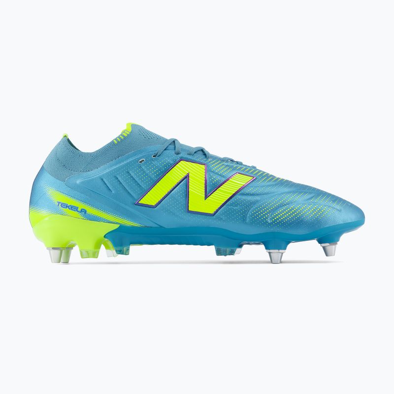 Încățăminte de fotbal New Balance Tekela Elite Low V5 SG metallic blue/alkaline green/team navy 2