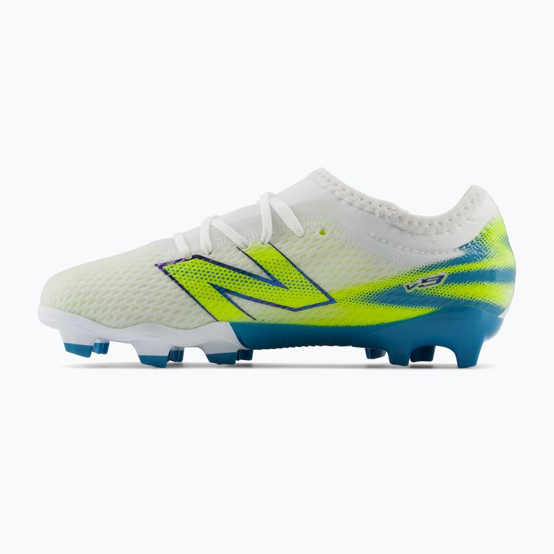 Încălțăminte de fotbal pentru copii New Balance Furon Team V9 FG white/alkaline green 3