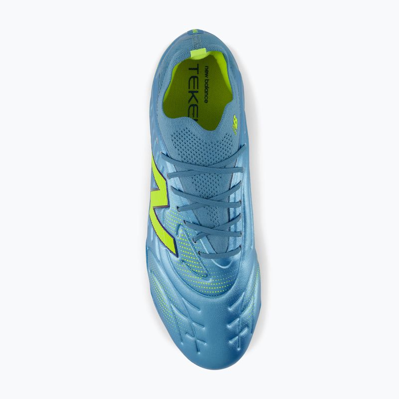 Încățăminte de fotbal New Balance Tekela Pro Low V5 FG metallic blue/alkaline green/Team Navy 4