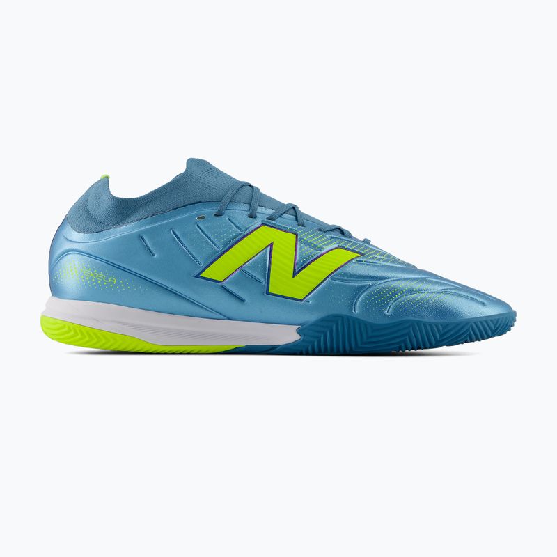 Încățăminte de fotbal New Balance Tekela Team Low V5 IN metallic blue/alkaline green/team navy 2
