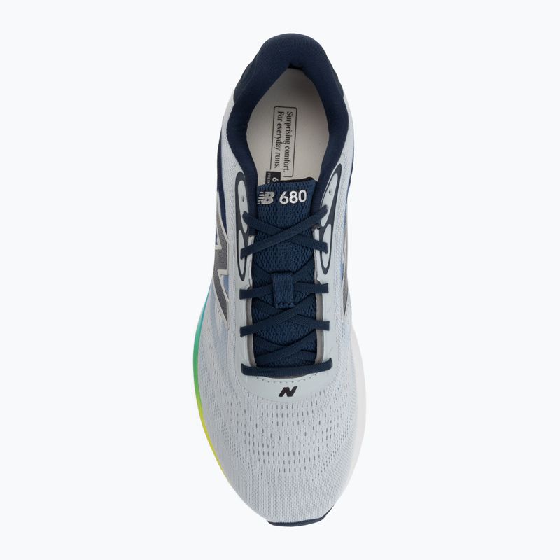 Încălțăminte de alergare pentru bărbați New Balance Fresh Foam 680's V9 light zinc blue/altitude/alkaline green 5
