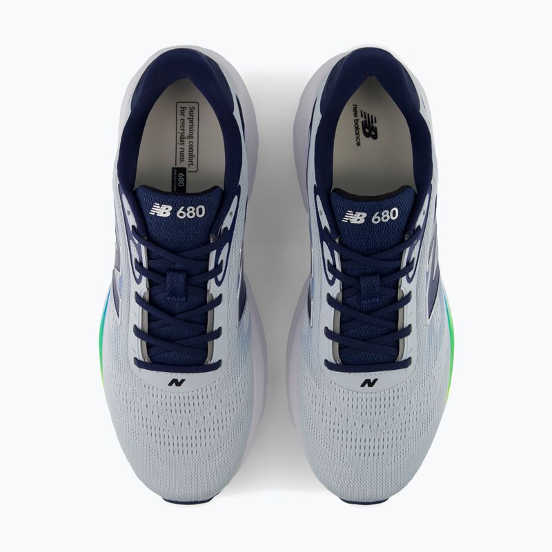 Încălțăminte de alergare pentru bărbați New Balance Fresh Foam 680's V9 light zinc blue/altitude/alkaline green 4