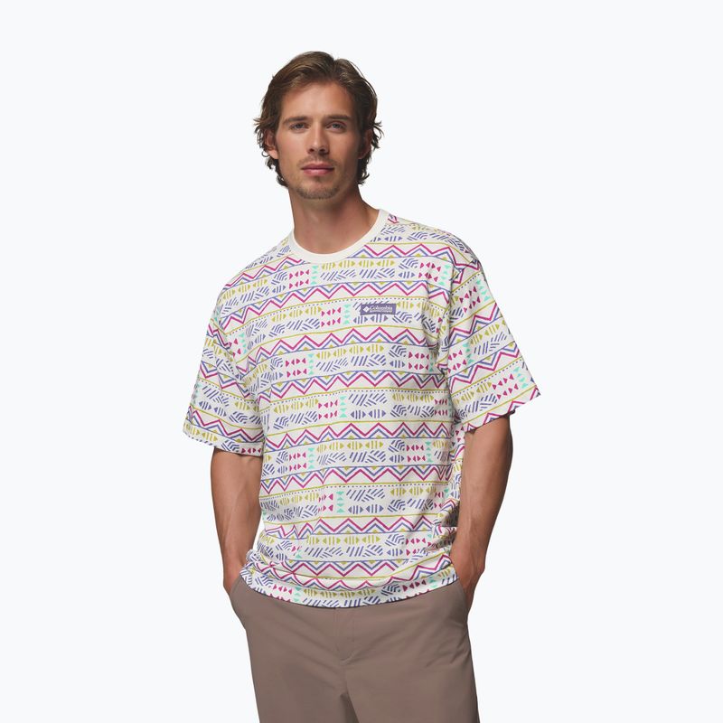 Tricou pentru bărbați Columbia CSC Heavyweight Printed Tee sea salt/horizons