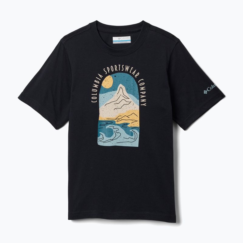 Tricou pentru copii Columbia Valley Creek II Graphic black/cozy coastline